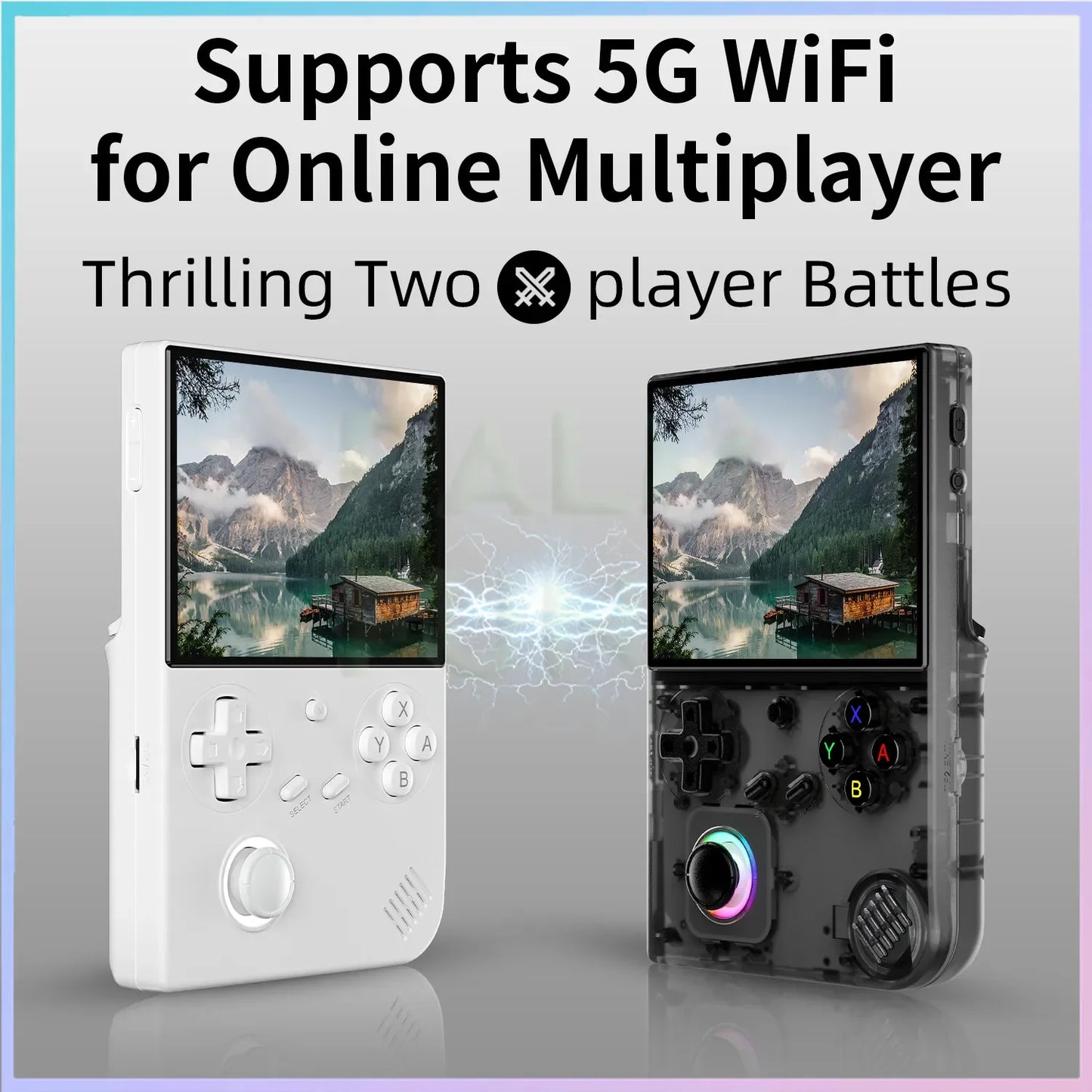 RG40XXV Retro Handheld Game Console 4.0 Inch 640*480 Screen Linux System 5G WiFi Bluetooth HDMI TV Output Video Game Player.