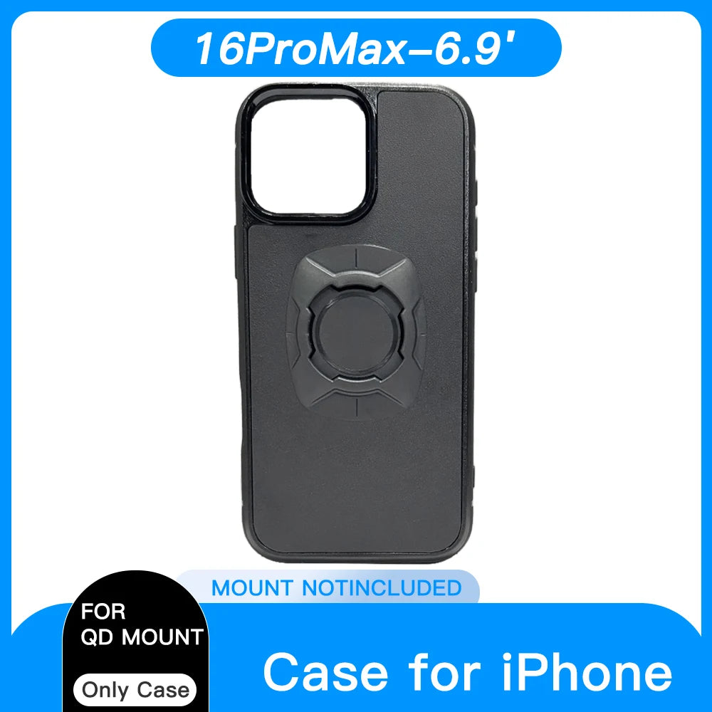 Twsit Lock Phone Case Holder MotorCycle Bicycle iPhone case Quick Lock Fit for Quad System Phone Mount/Holder 14 15 16 Pro Max.