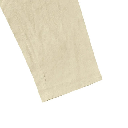 Frühling Sommer Dünne männer Casual Leinen Hosen Strand Stil Kordelzug Gerade Bein Lange Hosen Hochwertige Bequeme Passform