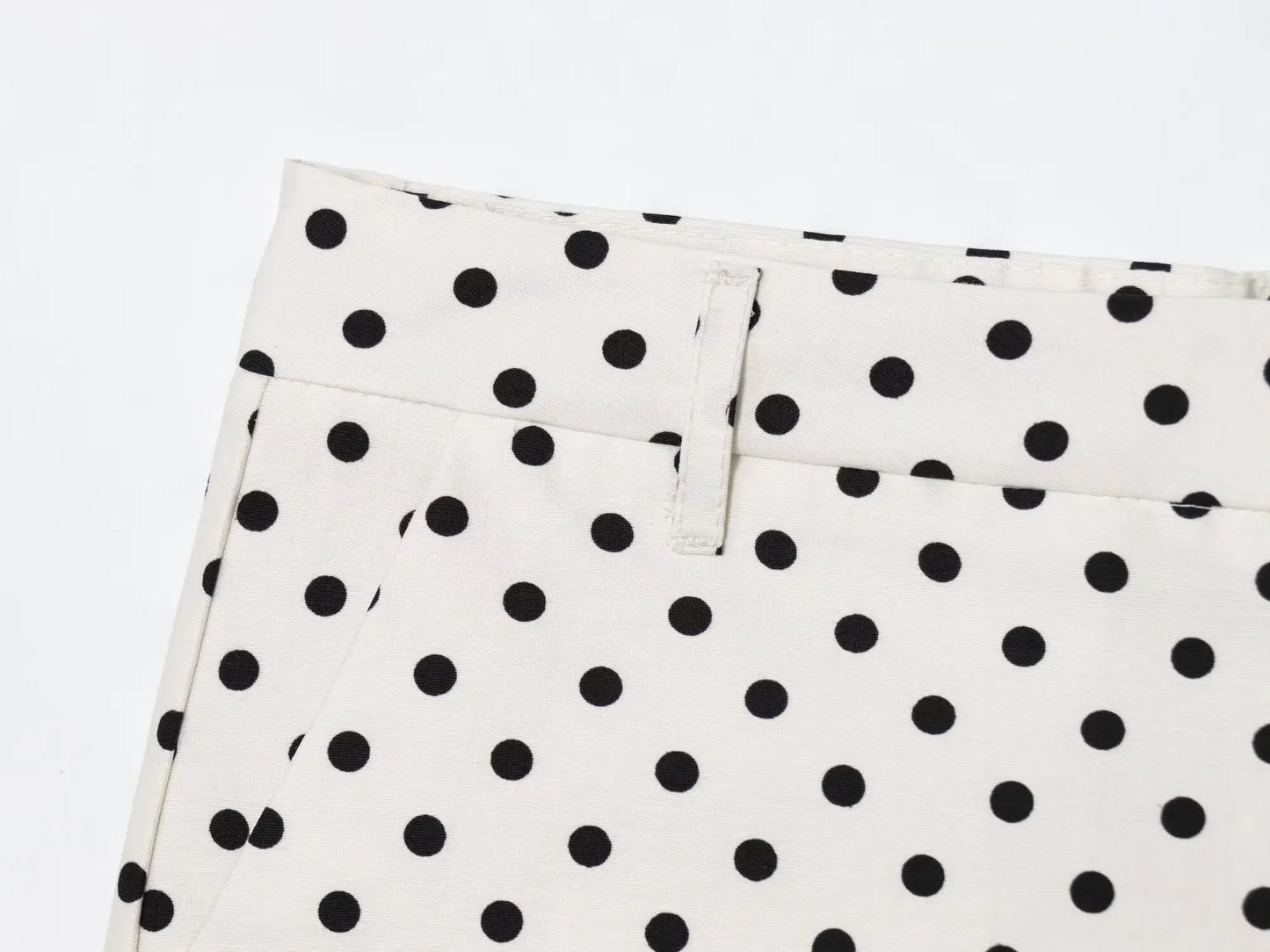 TRAFZA Herbst Polka Dot Gedruckt Jacke Für Frauen Lange Ärmel Rollkragen Zipper Mit Taschen Kordelzug Lose Vintage Mäntel