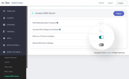 GL.iNet GL-SFT1200 (Opal) Secure Travel WiFi - AC1200 Dual Band Gigabit Ethernet Wireless Internet Router.
