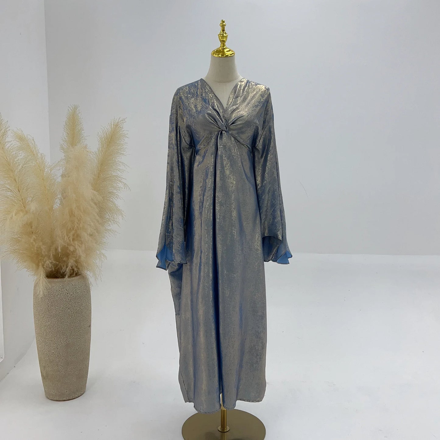 Eid Saudi Arabia Muslim Modest Dress for Women Islam Dubai Abaya Luxury Holiday Party Jalabiya Kebaya 2024 Turkey Kaftan Gown