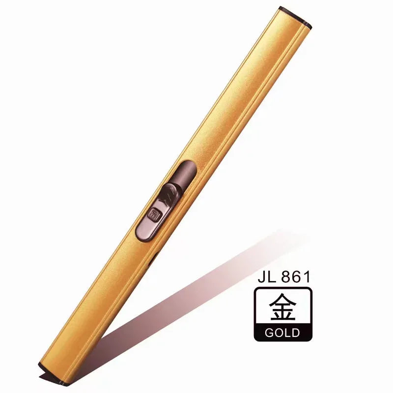 2024 Outdoor Barbecue USB Arc Lighter Rechargeable Long Kitchen Gas Stove Lighter Windproof Plasma Arc Flameless Lighter.