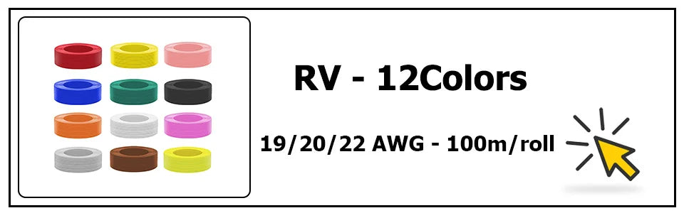 100m PVC Electric Cable Soft Copper Wire For Power led Car battery jumper wiring 1AWG 2AWG 4AWG 6AWG 8AWG 10AWG 12AWG 14AWG.