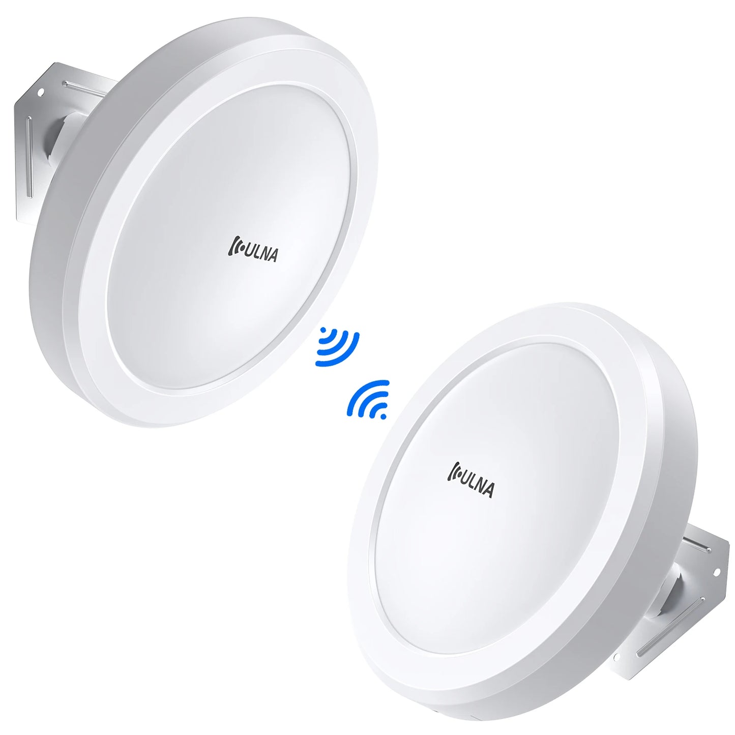 Wireless Bridge Gigabit 1Gbps Point to Point WiFi Bridge Outdoor CPE Kit 16dBi High-gain Antenna 5.8G Long Range Up to 5Km.