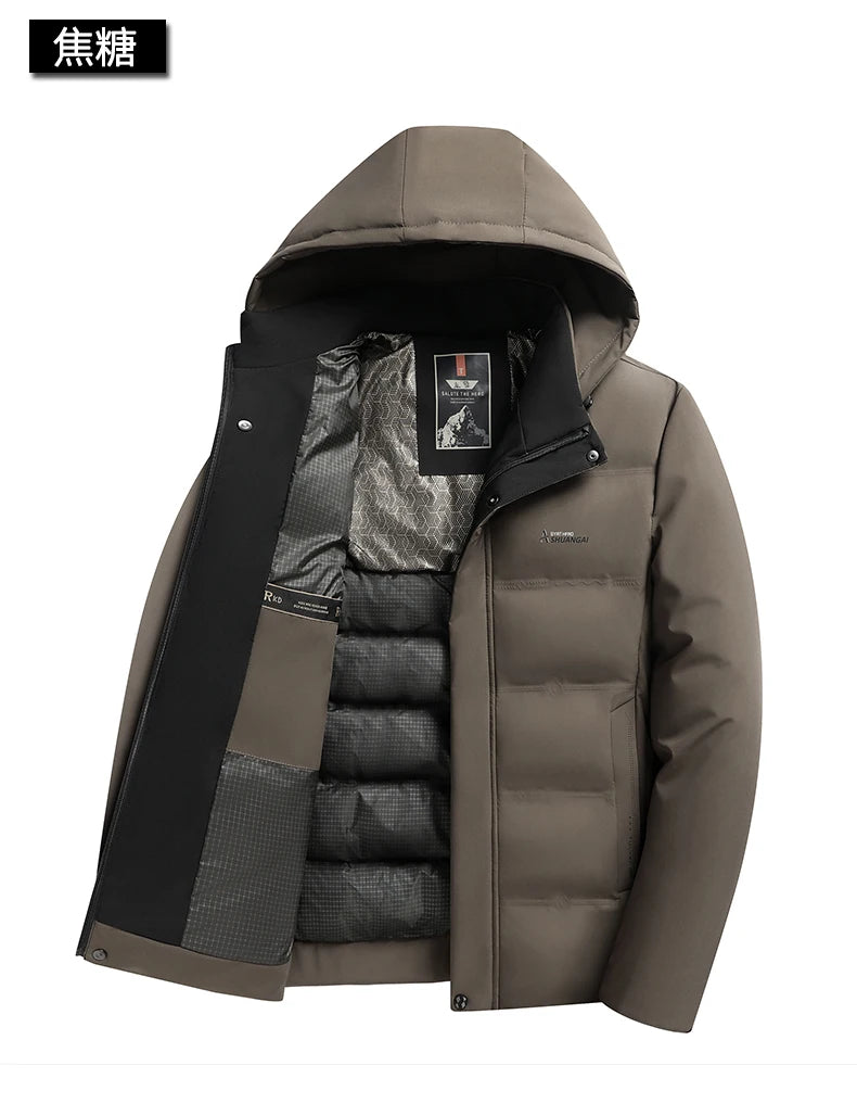 Top Grade Winter New Brand Hooded Casual Fashion Windbreaker Quilted Parka Jacket Puffer Bubble Coats Outwear Men Clothes.