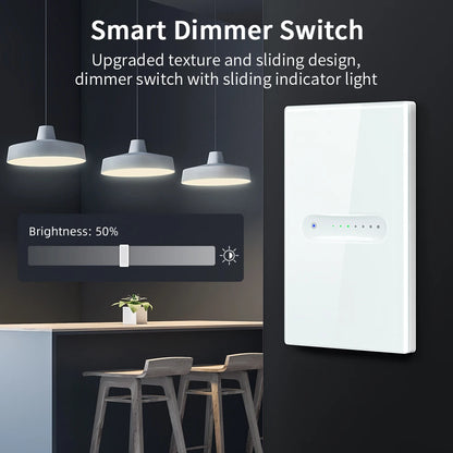 AVATTO Tuya WiFi/ZigBee Smart Dimmer Schalter 1/2 Gang Dimmer Licht Schalter Touch Panel APP Fernbedienung Für Alexa google Hause.