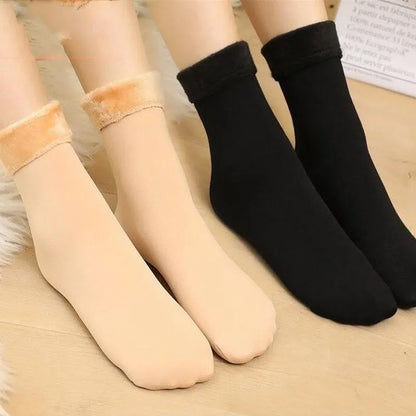 1/2/3/5/10Pairs Thermal Socks Women Winter Warm Thicken Fleece Short Socks Cashmere Wool Socks Snow Velvet Boots Home Floor Wear.