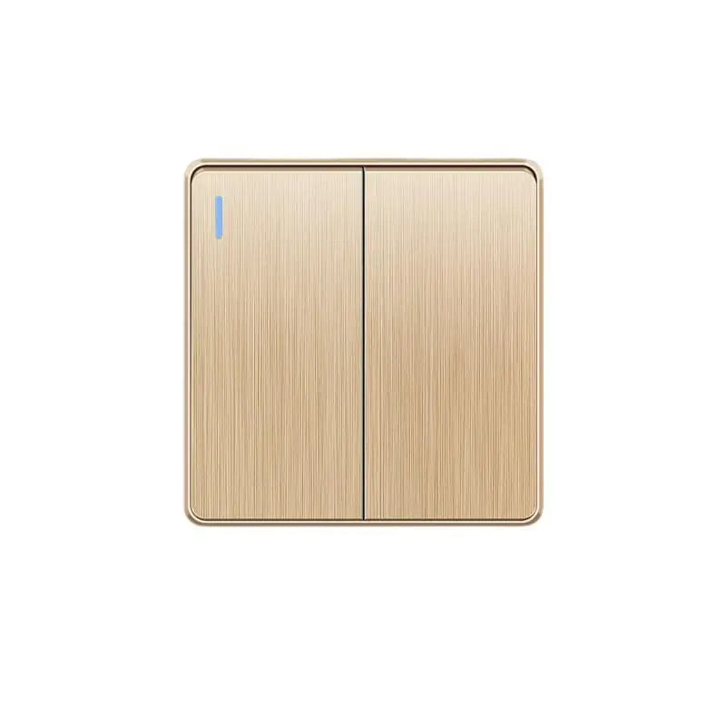 Gold 13A UK Stecker USB Steckdose, Haushalt elektrische licht schalter, universal 5 loch Dual Buchse mit USB Ladegerät, AC110-250V