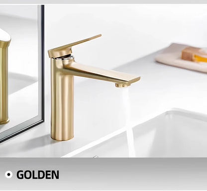 VGX Bathroom Faucets Luxury Gold Basin Mixer Sink Faucet Gourmet Washbasin Tapware Hot Cold Water Tap Brass Chrome Black Grey