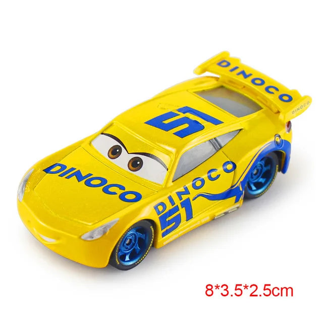 Disney Pixar Cars 2 3 Lightning McQueen Div Fritte Frank Mater Chick Hicks 1:55 Diecast Vehicle Metal Toy Car Kid Birthday Gift.