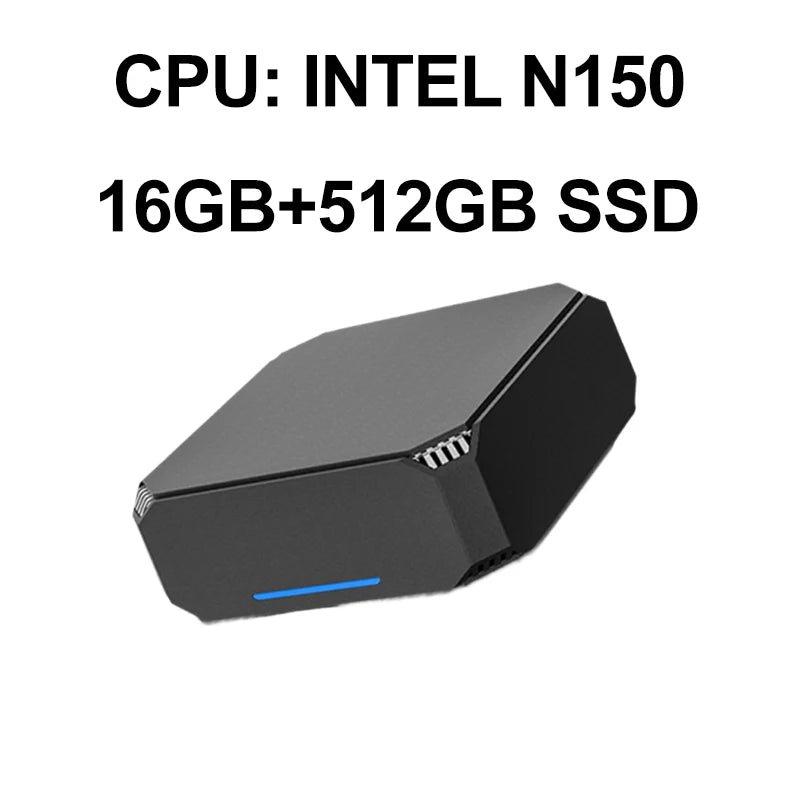FIREBAT AK2 PLUS Mini PC Intel N100 N150 CPU Windows 11  DDR4 16GB RAM 512GB SSD Desktop Computer  WIFI5 BT4.2  HDMI USB