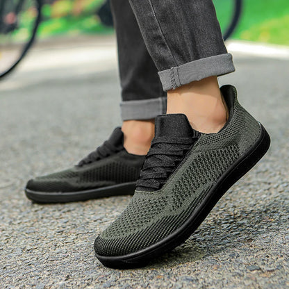 Sommer Breite Schuhe Männer Barfuß Breite Kappe Weichen Sohlen Outdoor Jogging Lace Up Casual Sneaker Atmungsaktive Laufschuhe Tenis Jeans.