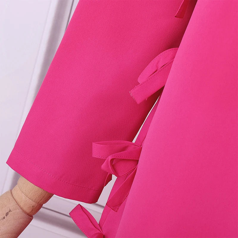 Plus Größe VONDA Frauen Lange Maxi Roben Kleid 2024, Elegante Chinesische Stil Bowknot Stehkragen Party Schlitz Sommerkleid Vintage Vestidos.