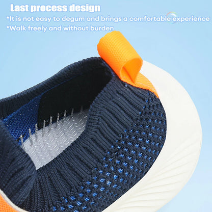 Kids' Breathable Mesh Slip-On Sports Shoes Lightweight Comfort Sneakers for Boys & Girls School Walking Size 28-39.