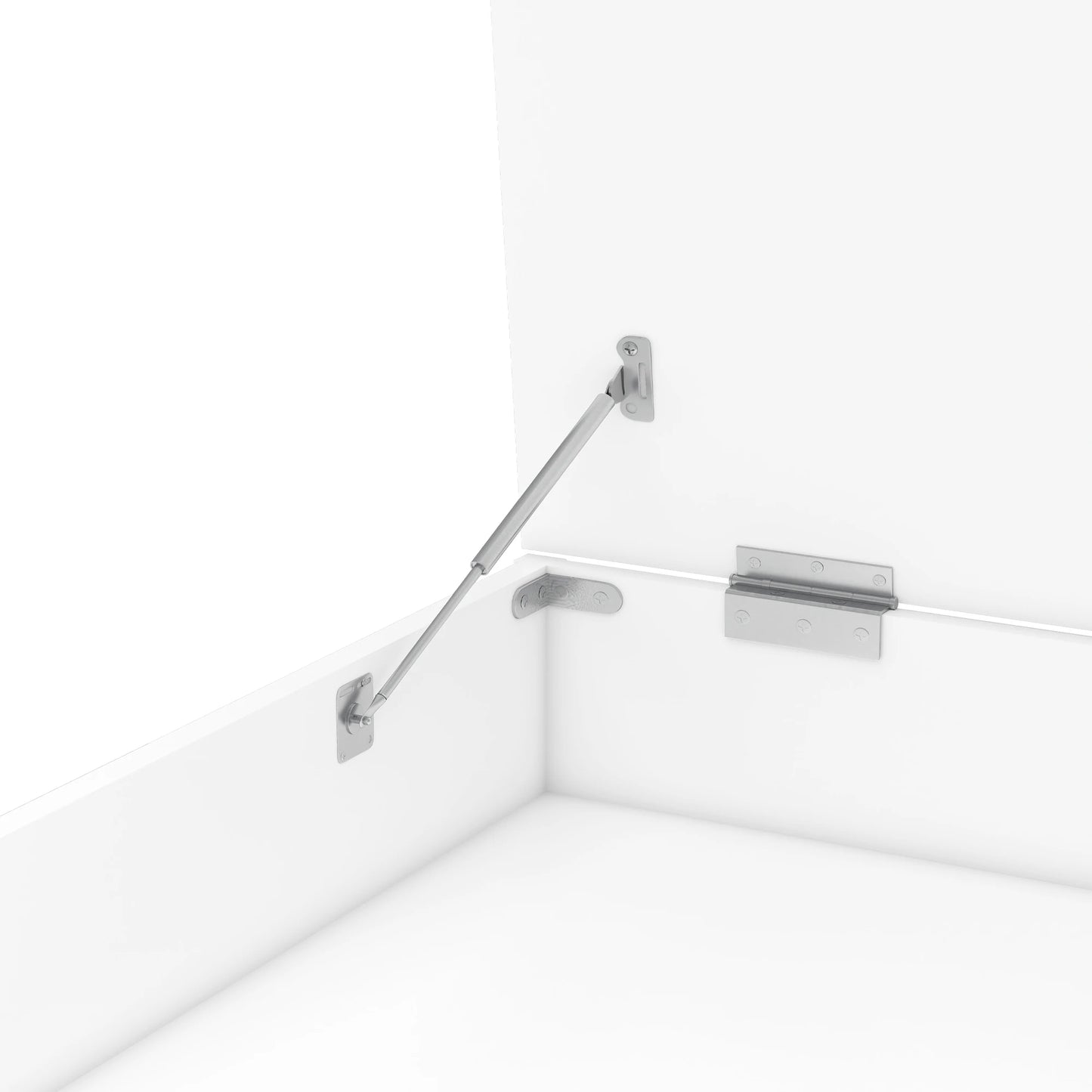 Klappbarer Schreibtisch 120×55cm – Multifunktional, faltbar, mit europäischen Steckdosen, Muschel-Design zum Verstecken des Unordnunges auf dem Schreibtisch – Geeignet