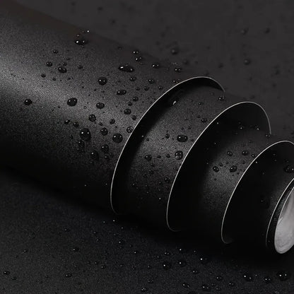 60 cm Vinyl-Tapete zum Abziehen und Aufkleben, mattschwarz, grau, weiß, abnehmbares, dickes Kontaktpapier für Wände, Küchen, Arbeitsplatten, Schränke