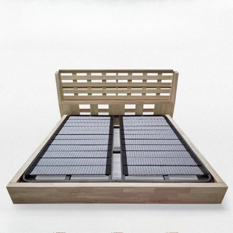 Luxuriöses Hauptschlafzimmer, Doppelbett, King-Size-Bett, weiche Tasche, Rückenlehne, 150 x 200 cm, Hochzeitsbett, Untergestell in voller Größe, beleuchtet 2ingan-Möbel