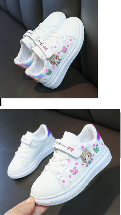 zapatillas Kid Shoe Kid Casual Shoe Spring 2023 New Kid sneakers Shoes Leather Upper Girl Shoe Kid Small White Shoes Board Shoes.