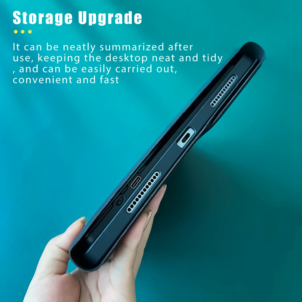 Magic keyboard Wireless Mouse For iPad 9th Generation Case A16 iPad 10.2 7th 8th Cover iPad Pro 11 M4 Air M3 10th Air 5/4 Funda.