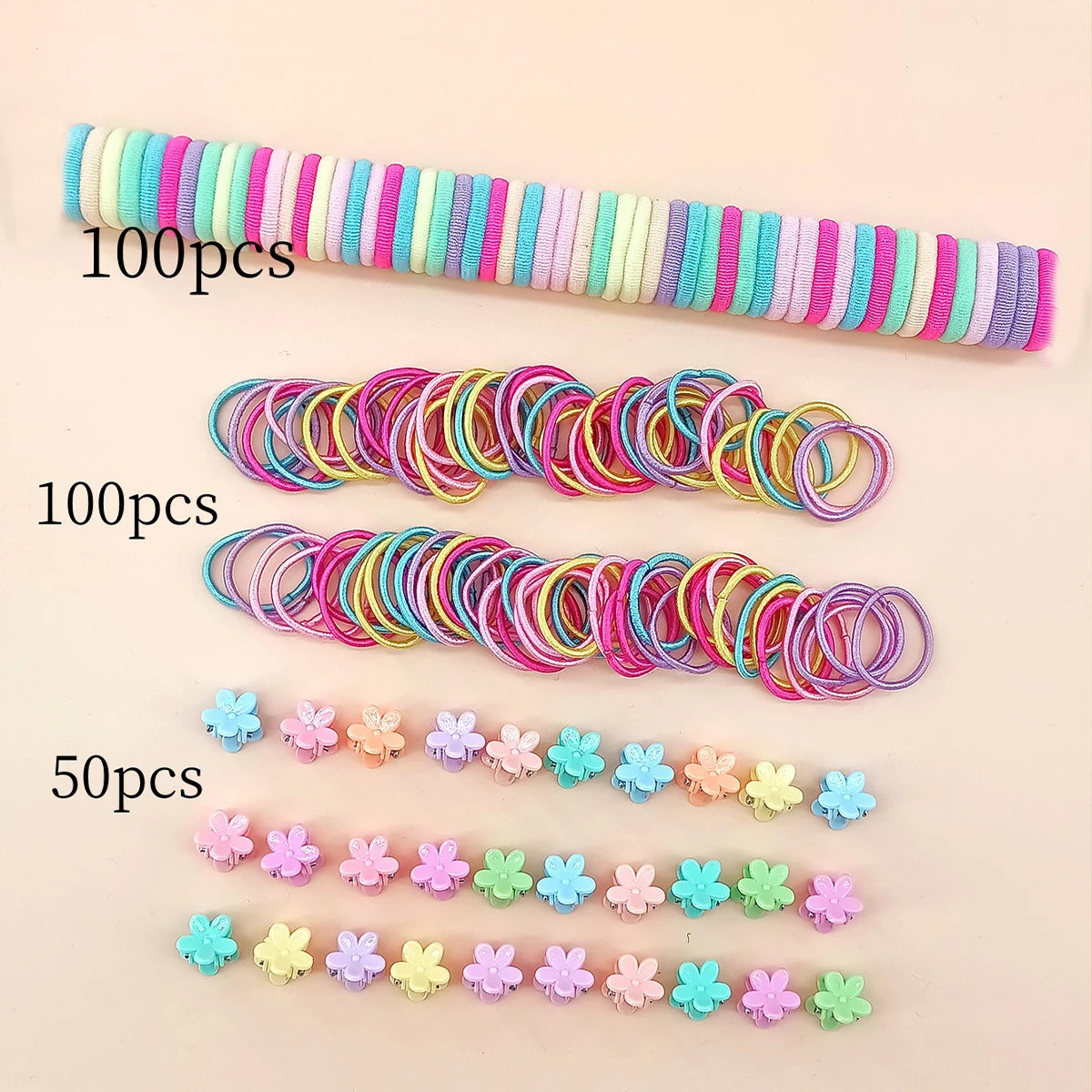 Fashion Hair Accessories for Woman Set Girls Hair Bands Set Elastic Rubber Band Children Ponytail Holder Scrunchies Kids Headwea.