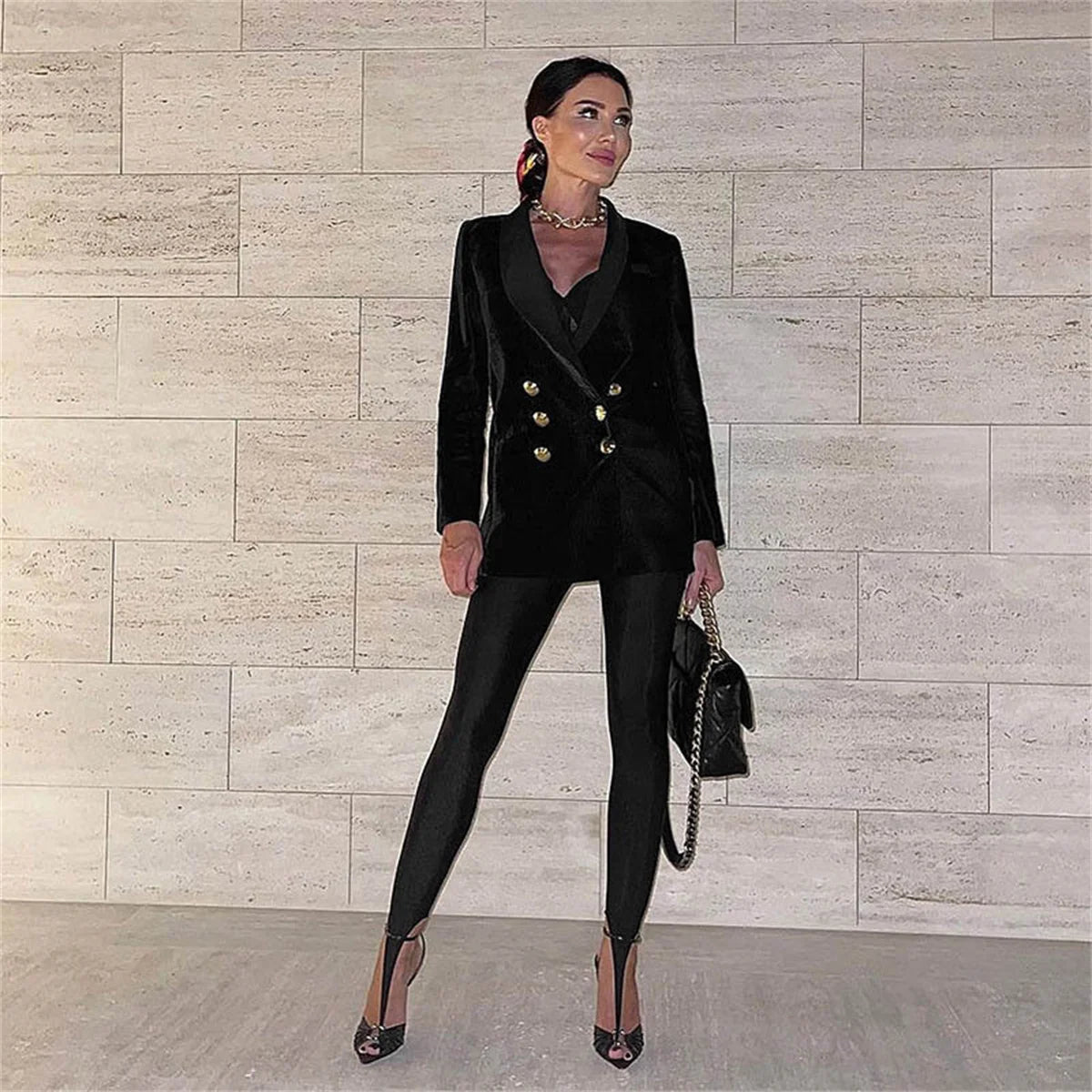 Korean Fashion Winter Black Slim High Waisted Skinny Y2K Women Tight Pants Sexy Glitter Casual Club 2025 Leggings Pants Long.