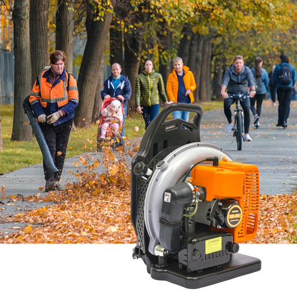 65cc 2-Takt Benzin Rucksack Blatt luftgekühltes Gebläse kommerzielles Gartenhof Werkzeug 2,7 kW U/min