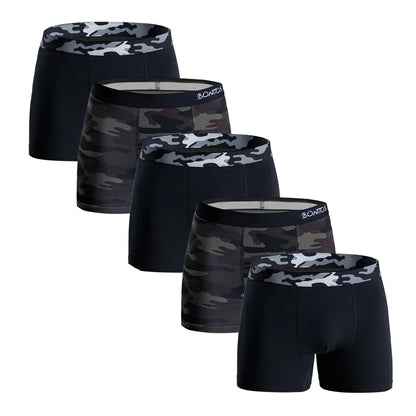 5 stücke boxershorts männer sexy unterwäsche für herren baumwolle boxer für mann männer höschen benutzerdefinierte unterhosen männlichen calecon