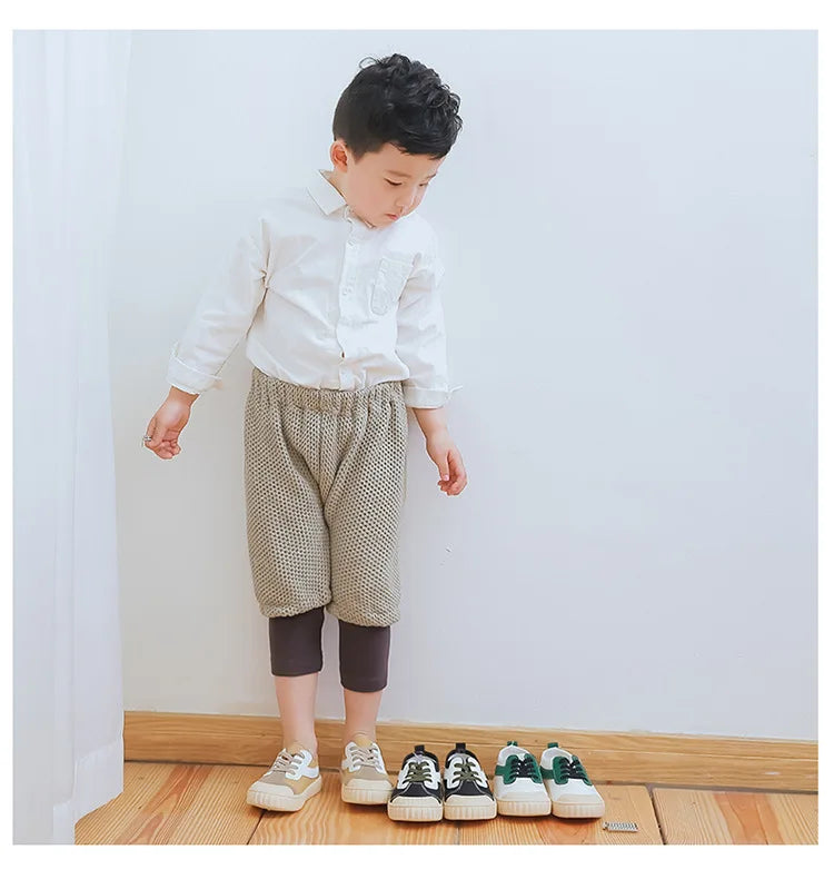 Kids Casual Shoes Boys Sneakers Girls Canvas Shoes Fashion Classic Breathable Soft Spring Autumn 2023 Brand New Children Shoes.