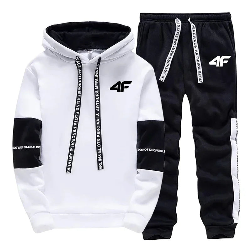 Sports Men's Tracksuit Hooded Long Sleeves Casual Single Piece Sweatshirts And Daily Hot Sale Sweatpants Comfort Outdoor Jogging.