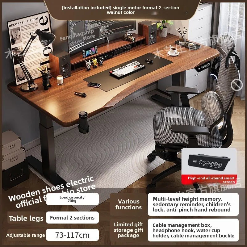 Elektrischer höhenverstellbarer intelligenter Stehschreibtisch, Computer-Workstation, Heimbüro, Gaming-Tisch, Arbeitszimmer, Schreibtisch, Desktop-Computer