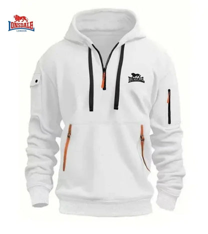 2024 Autumn Winter High Quality Dropped Shoulder Hooded Sweatshirt Men's Women's Plus Size Loose Pullover Fashion Sweatshirt.