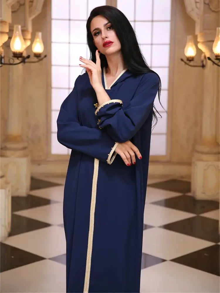 Ramadan Eid Hoodie Abaya Damen Dubai Luxury Islam Muslim African Dresses For Women Kebaya Caftan Marocain Robe Musulmane Femme.