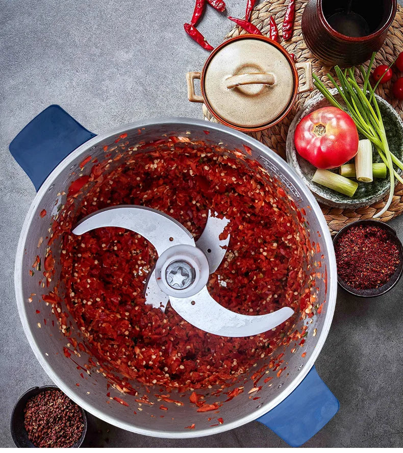 DIVEDEER Meat grinder household electric stainless steel cooking stirring garlic mince mince machine small garlic puree.