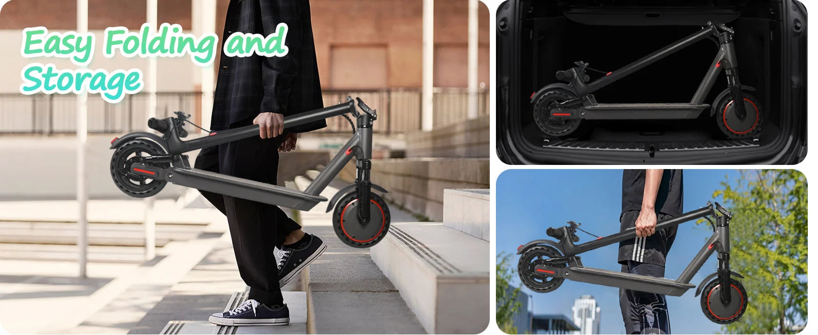 AOVOPRO AP07 Electric Scooter 600W Instantaneous Maximum Power 31KM/H 36V10.5Ah 35KM with Turn Signal Shock Absorption EScooter.