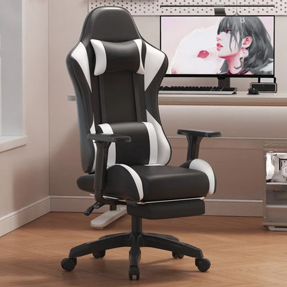 Computer-Bürostühle mit Rückenlehne, ergonomischer Gaming-Sessel mit drehbarer Silla-Heimbüromöbel für langes Sitzen