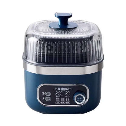 2.5L Smart Electric Air Fryers Oil-free Automatic Household Kitchen 360°Baking Convection Oven Deep Fryer Visible Window 220V