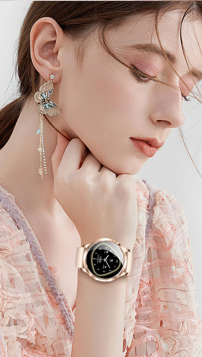 New Women Smart Watch 1.32"Ultra-thin AMOLED HD Screen Sport Fitness Bracelet Custom Watch Face Bluetooth Call Luxury Smartwatch