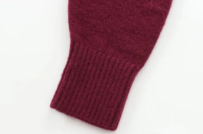 TRZA-Damen Soft Touch Übergroßer Strickpullover, O-Ausschnitt, lange Ärmel, weibliche Pullover, schicke Tops, Mode.