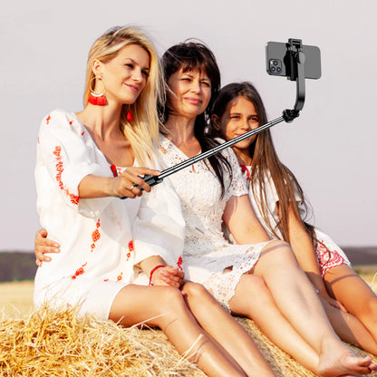 C01 Detachable Phone Clip BluetoothRemote Control Selfie Stick Tripod Portable Tripie Stabilizer Stand for Cell Phone.
