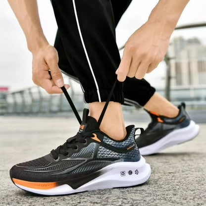 Outdoor Men Running Shoes Breathable Male Casual Walking Sneakers Lightweight Sport Shoes Comfortable Athletic Training Footwear.