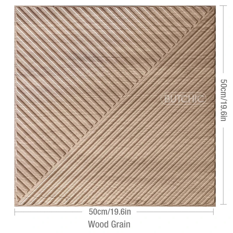 4pcs/ 50x50cm 3D Wall Panels Indoor Wall Decoration for Living Room Bedroom Hotel Office Mural Tile-Panel-Mold 3D Wall Sticker