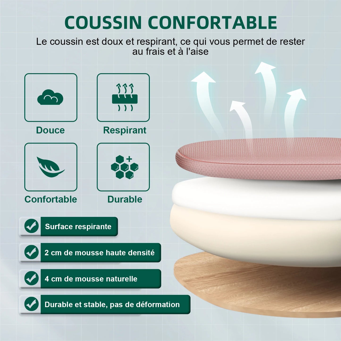 AUTHMIC Ergonomischer Netz-Bürostuhl mit Lordosenstütze, hochklappbaren Armlehnen, verstellbarer und höhenverstellbar für den Schreibtisch zu Hause – Rosa