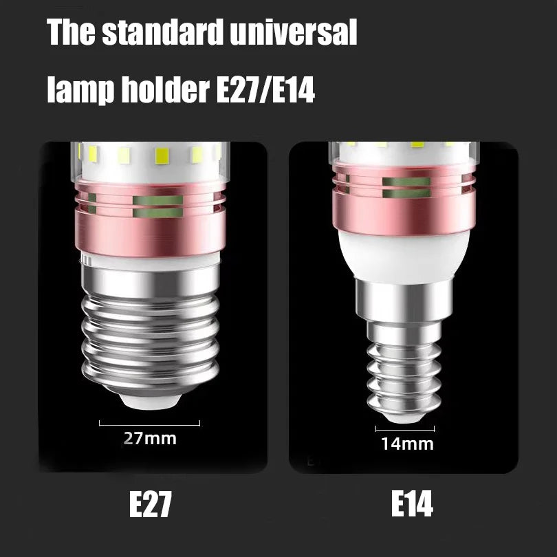 10PCS Corn Bulb Tube AC85-265V E27 E14 Screw 3/6/9/12/15W Easy To Assemble And Disassemble Suitable For Room Lighting.
