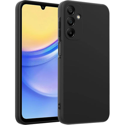 Ultra Thin Matte Soft Silicone Case For Samsung Galaxy S25 S24 S23 S22 S21 FE Plus Ultra A06 A16 A26 A36 A56 Black Cover Bumper.