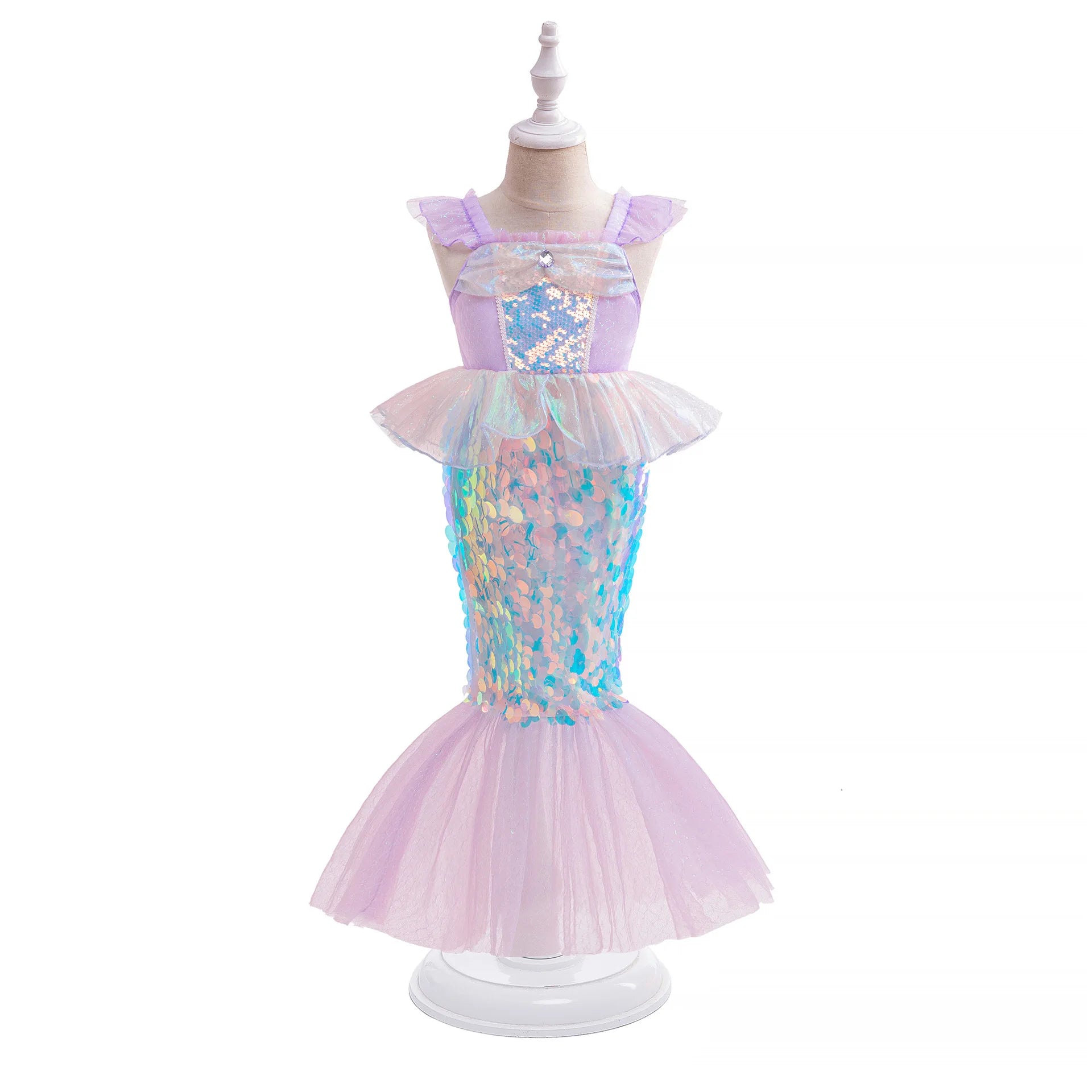 Pailletten Mädchen Party Kleider Meerjungfrau Mottoparty Prinzessin Kleid Performance Kostüm Kinder Geburtstag Geschenke Kleider für Mädchen Abschlussball.