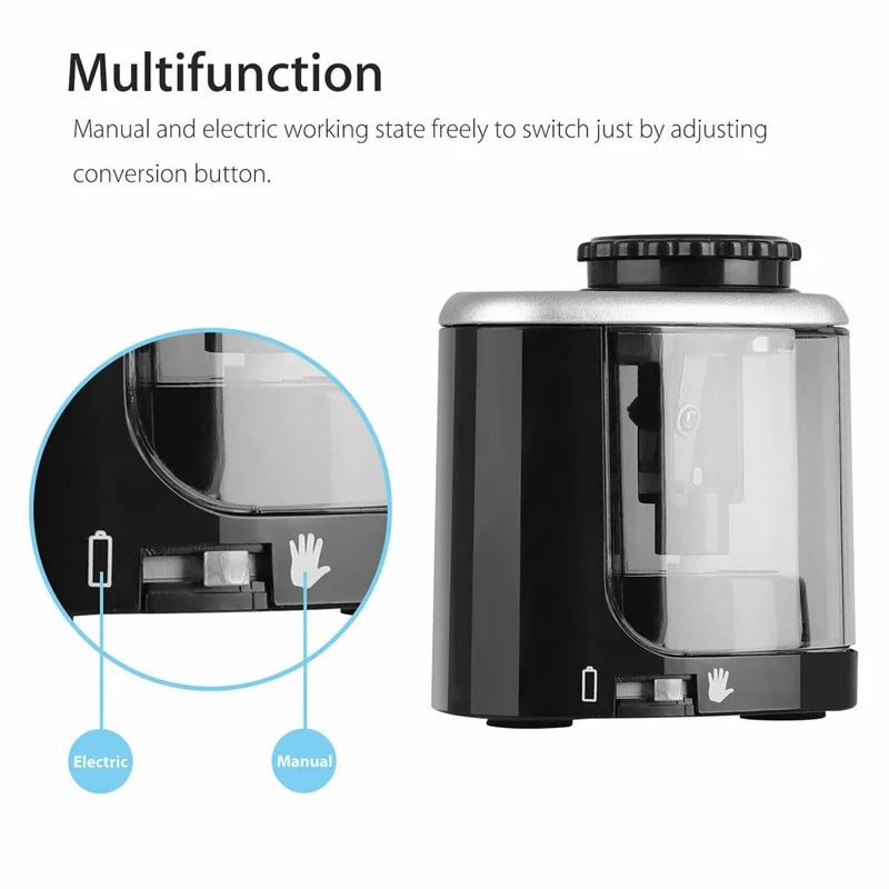 Elektrischer automatischer Bleistift spitzer für Studenten, spiralförmiger Stahl klingens chärfer für Künstler, Buntstifte für Kinder und Erwachsene.