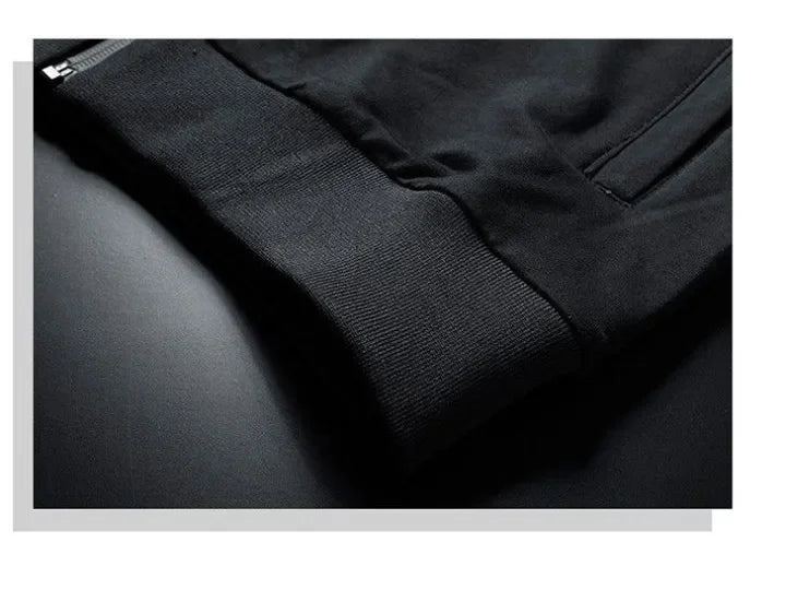 Herren Winter Trainings anzug Set einfarbige Hoodies und Kordel zug Jogging hose Loose Fit Freizeit Sportswear Anzug.