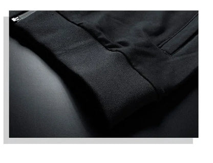 Herren Winter Trainings anzug Set einfarbige Hoodies und Kordel zug Jogging hose Loose Fit Freizeit Sportswear Anzug.