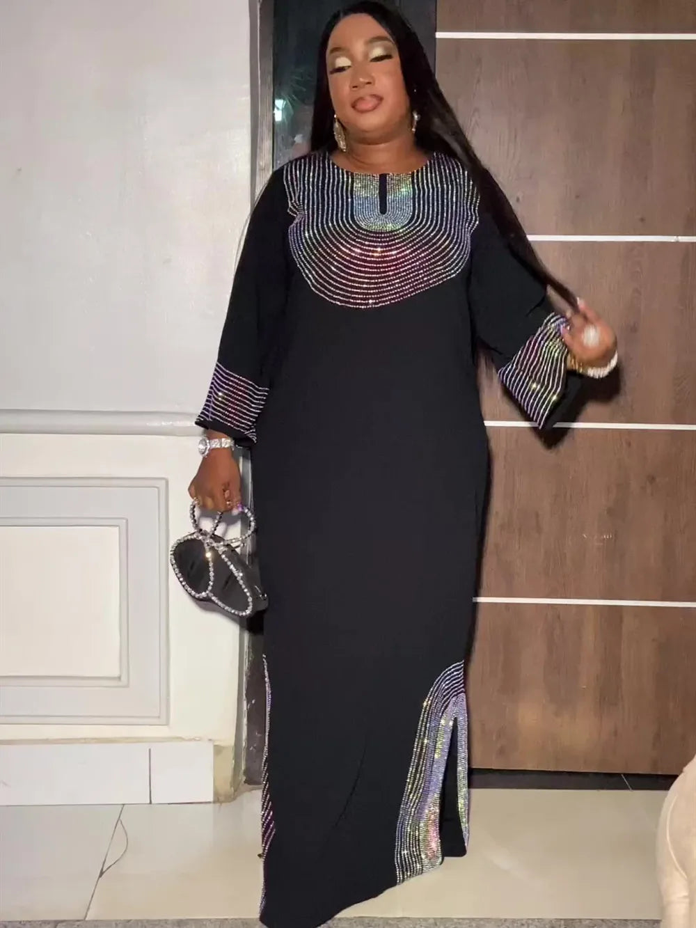 Abayas For Women Dubai Luxury 2025 African Muslim Fashion Dress Caftan Marocain Evening Party Dresses Boubou Robe Djellaba Femme.